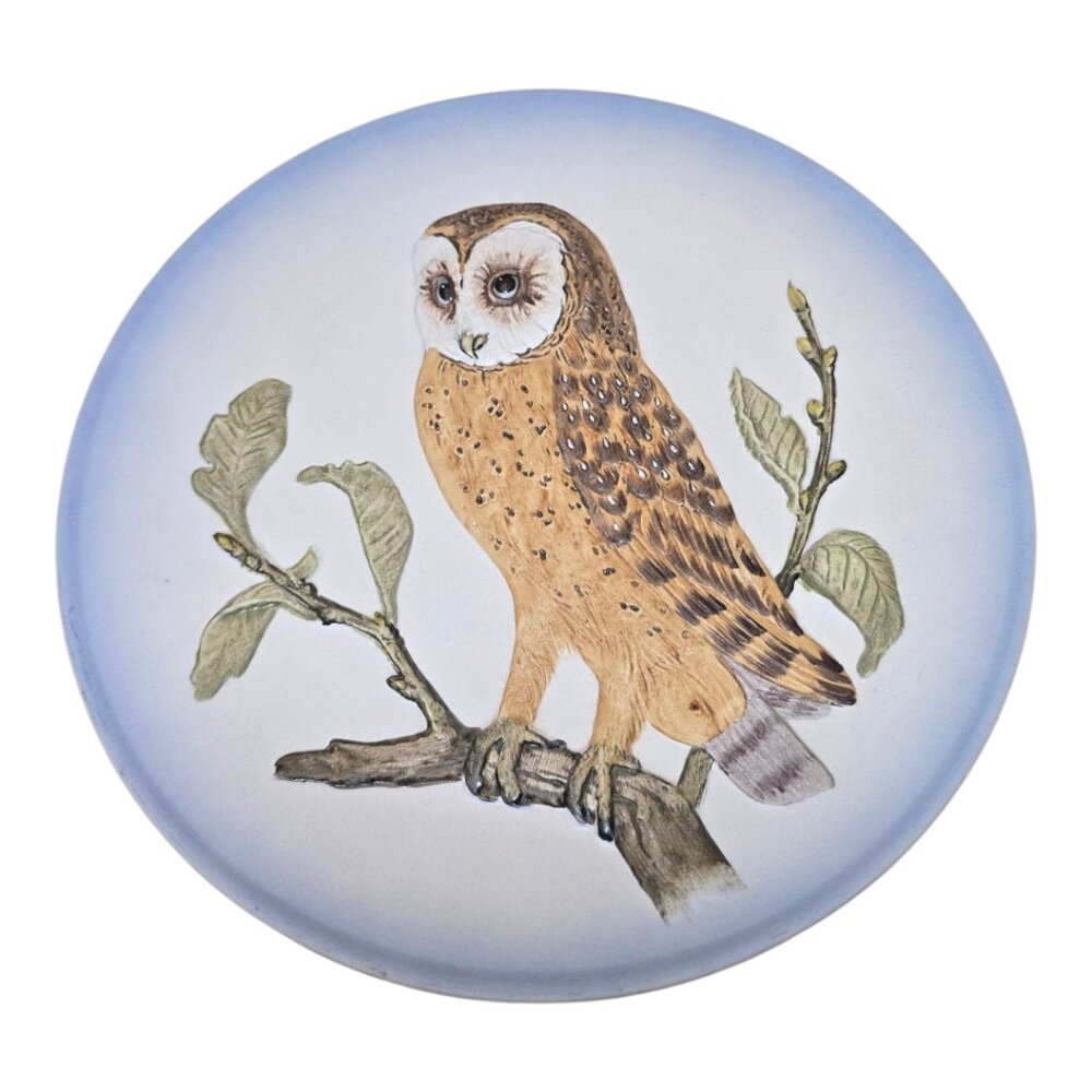 Vintage Hummel Goebel Wildlife Plate Barn Owl